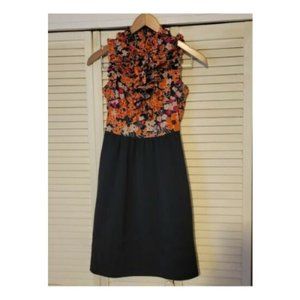 Anthropologie Dress. Girls From Savoy. Size 4. Blue, Orange, Magenta, Beige.